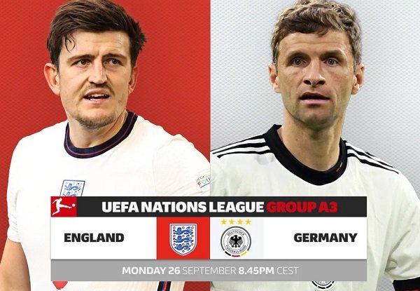 เดิมพัน England vs Germany, 01h45 วันที่ 27 กันยายน