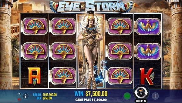 Eye of the Storm – เกมสล็อตที่ได้รับแรงบันดาลใจจากพระราชินีคลีโอพัตรา