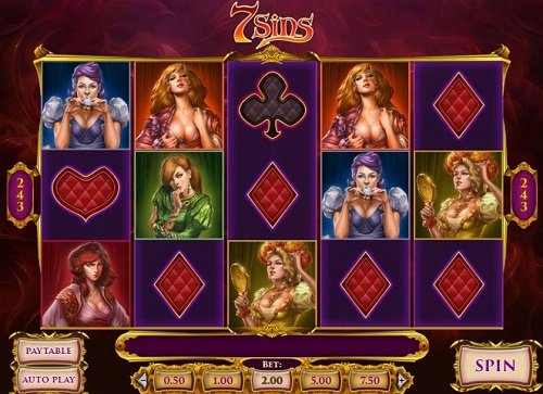 7 Sins - Slot game with easy gameplay with beautiful graphics